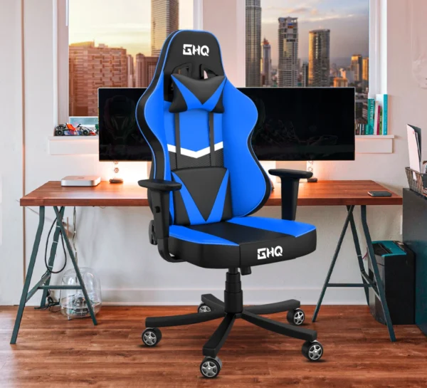 Blue - Maverick Gaming Chair (PU Leather)