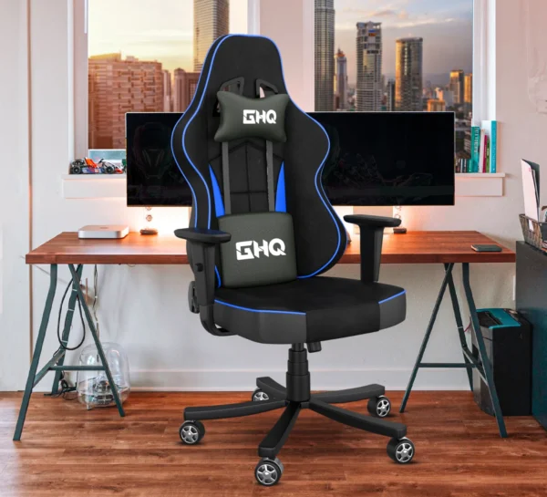 Blue - Overpowered Gaming Chair - Breathable Fabric