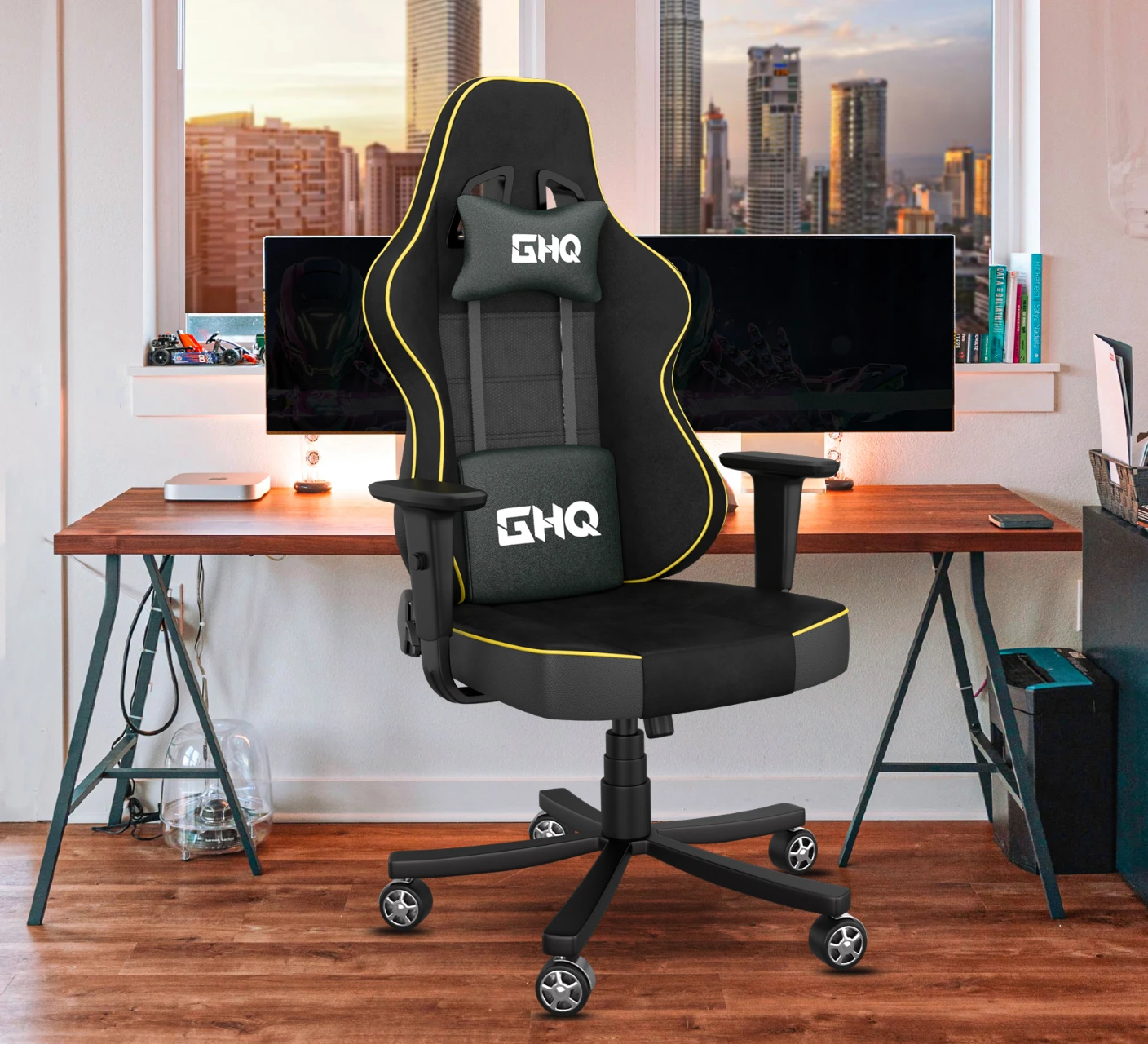 Yellow - Supra Gaming Chair (Breathable Fabric)