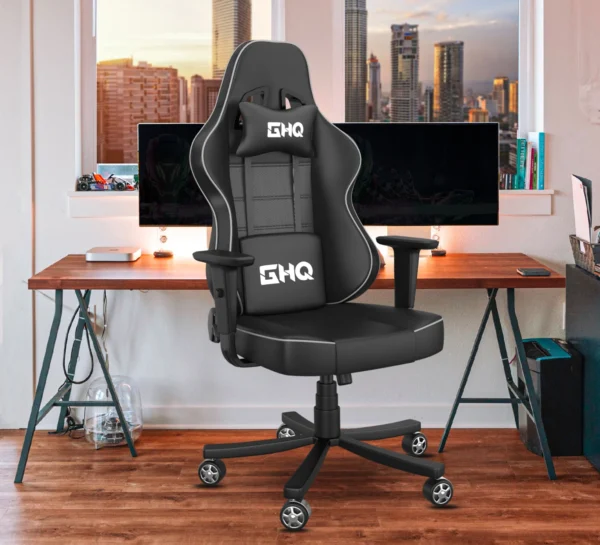 Grey - Supra Gaming Chair (PU Leather)